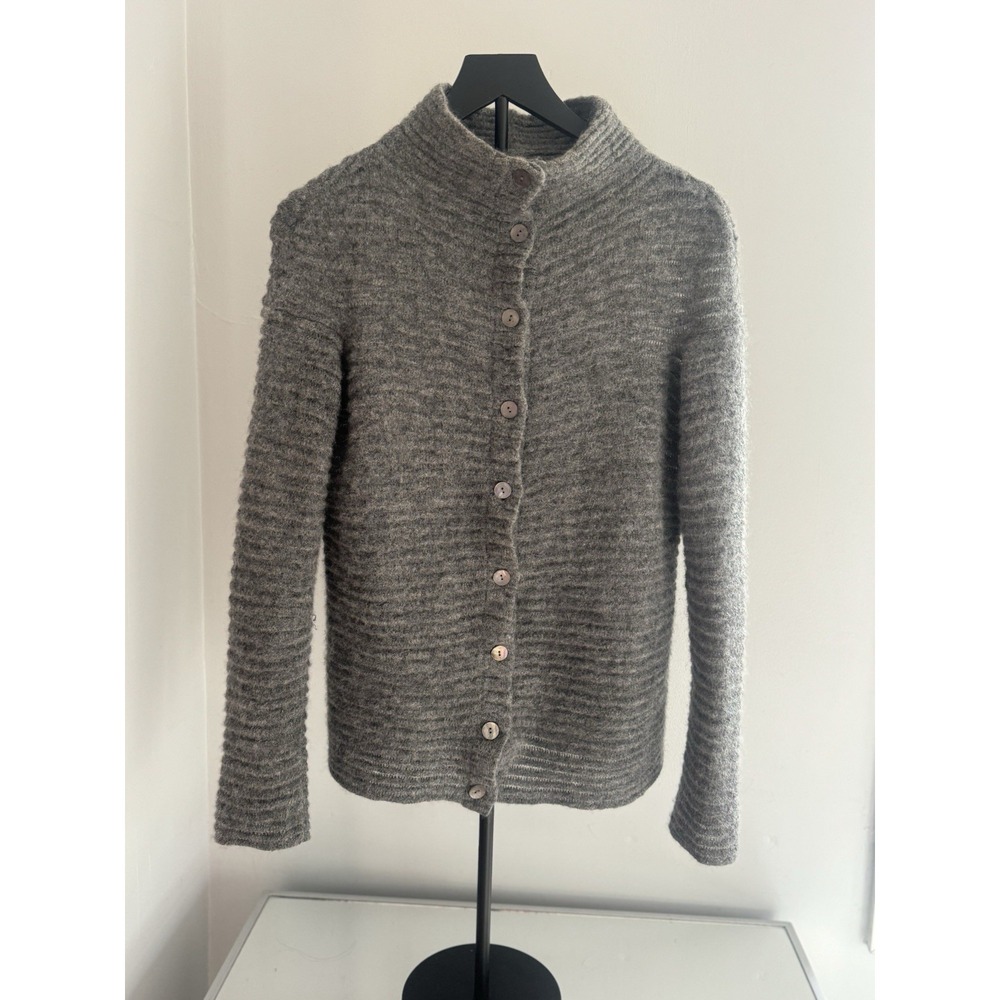 Gray Women's Cardigan Sweater